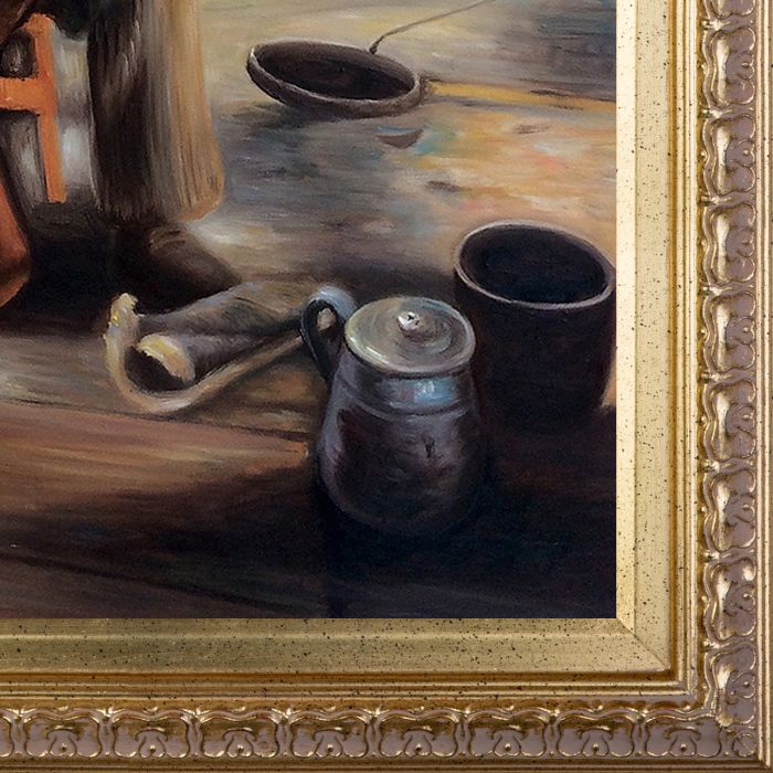 The Banjo Lesson Pre-Framed - Elegant Gold Frame 20"X24"