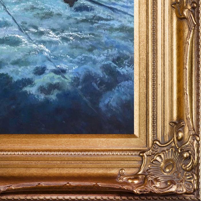 The Disciples See Christ Walking on the Water Pre-Framed - Renaissance Bronze Frame 20"X24"