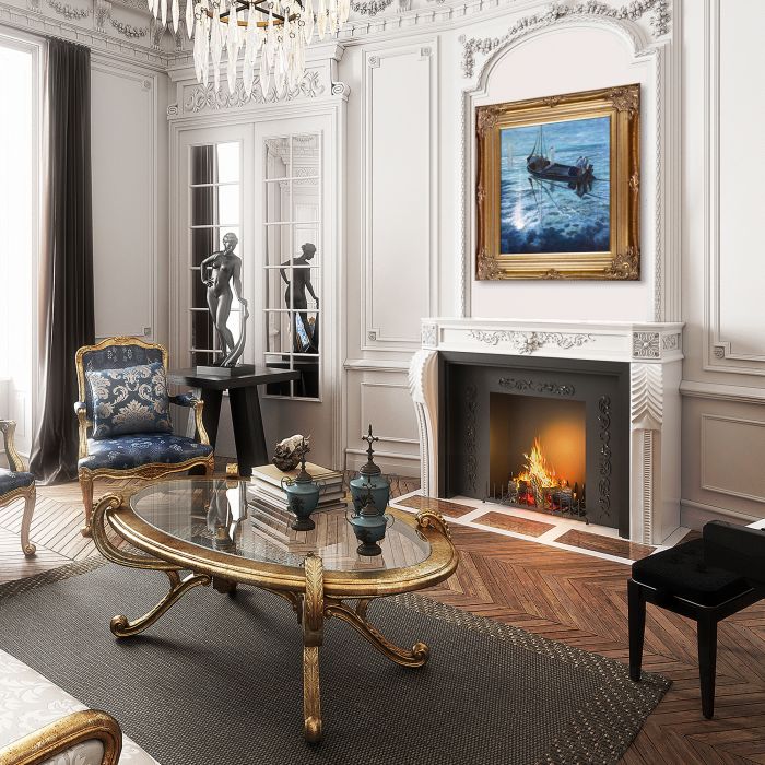 The Disciples See Christ Walking on the Water Pre-Framed - Renaissance Bronze Frame 20"X24"