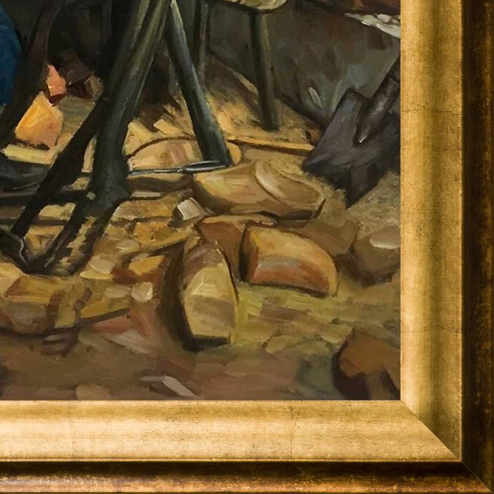 The Young Sabot Maker Pre-Framed - Athenian Gold Frame 20"X24"