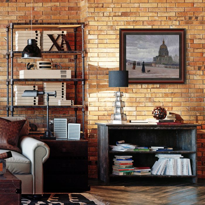 Les Invalides Pre-framed - Grecian Wine Frame 16" X 20"