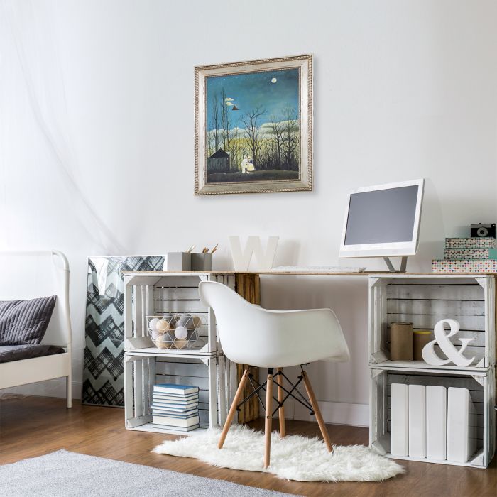 A Carnival Evening Pre-Framed - Versailles Silver King Frame 20" X 24"