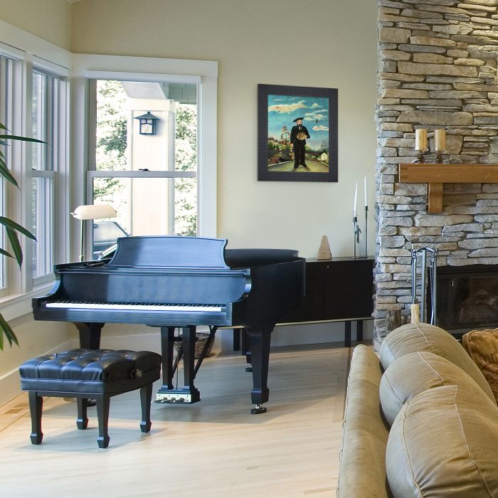 Myself: Portrait - Landscape Pre-Framed - Java Bean Frame 20" X 24"