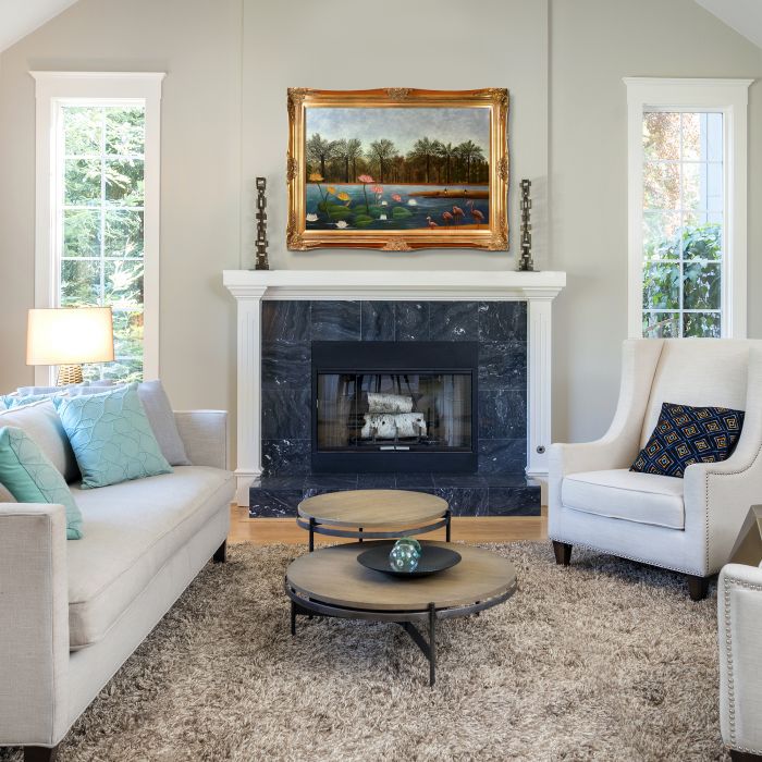 The Flamingoes Pre-Framed - Victorian Gold Frame 24"X36"