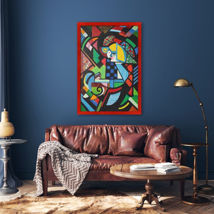 Daughter in a Rocker Pre-Framed - Stiletto Red Frame 24" X 36"