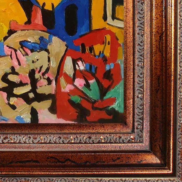 Trees Pre-Framed - Mediterranean Bronze Frame 20"X24"