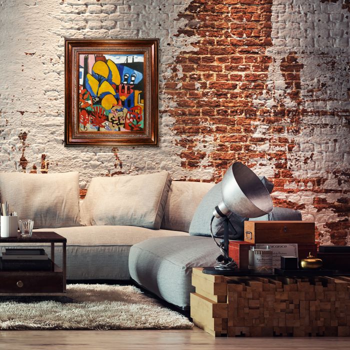 Trees Pre-Framed - Mediterranean Bronze Frame 20"X24"