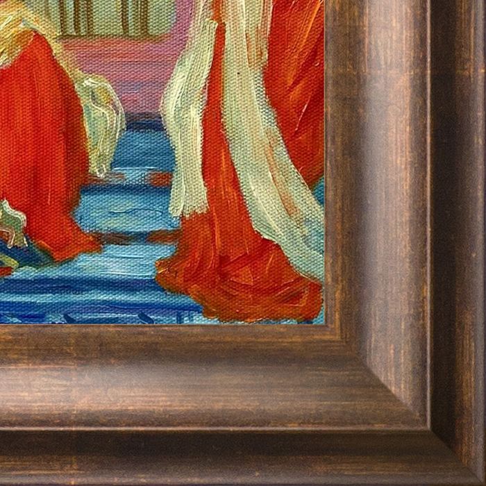 Red and Black Pre-Framed - Modena Vintage 8" X 10"