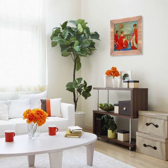 Red and Black Pre-framed - Blushing Rose Gold Frame 8" X 10"