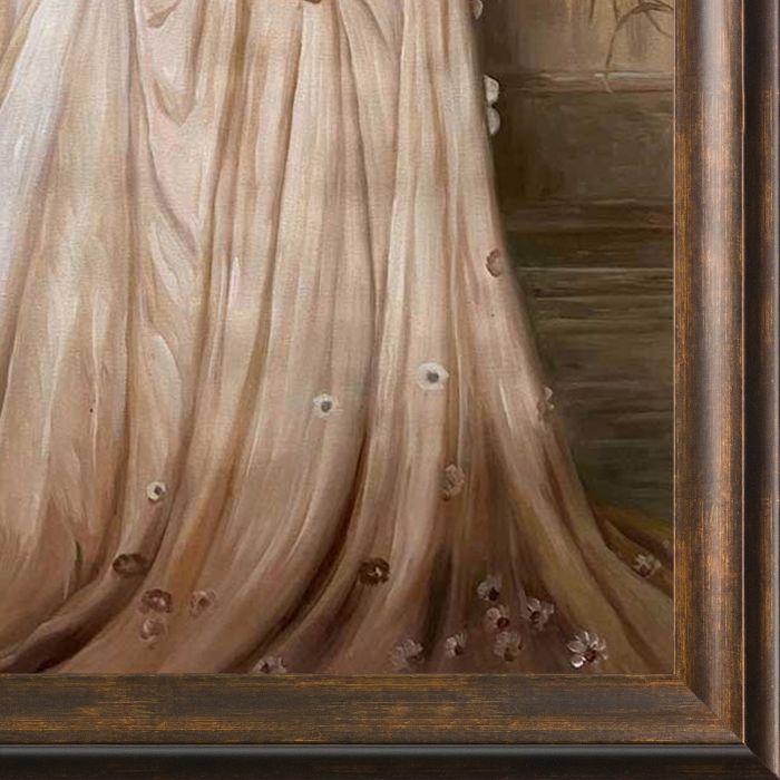 Symphony in Flesh Colour and Pink Pre-Framed - Modena Vintage 24" X 36"