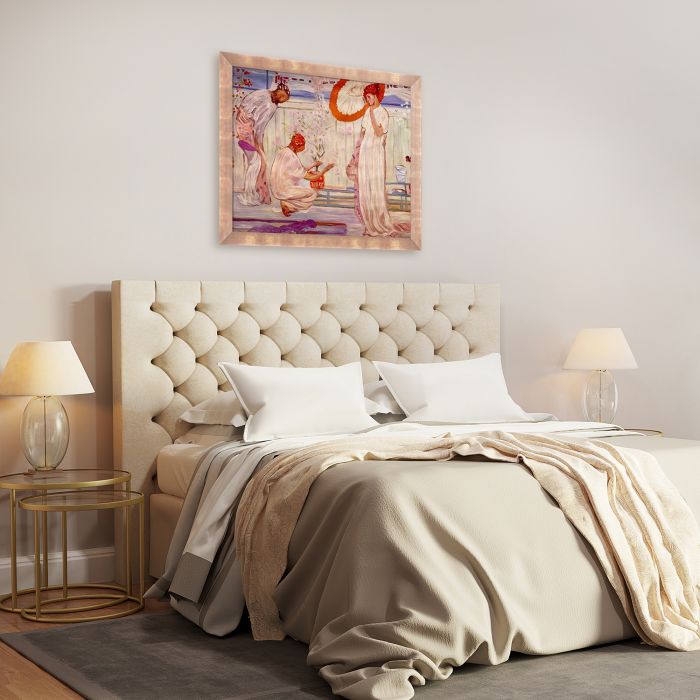 The White Symphony Three Girls Pre-framed - Blushing Rose Gold Frame 20" X 24"