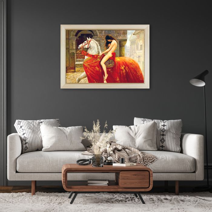 Lady Godiva, c. 1897 Pre-framed - Constantine Frame 24" X 36"