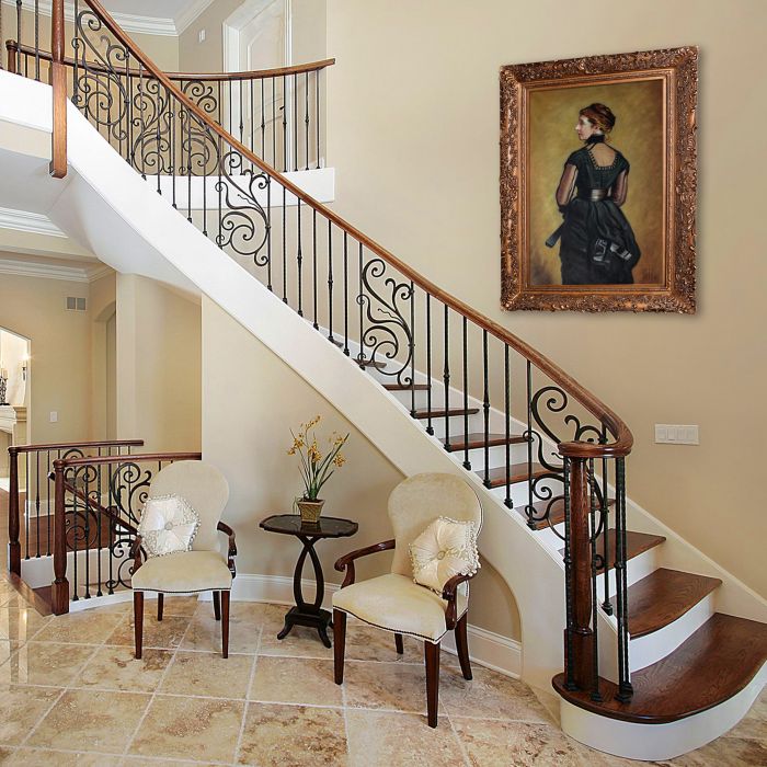 Portrait of Kate Perugini, daughter of Charles Dickens, 1880 Pre-framed - Burgeon Gold Frame 24"X36"