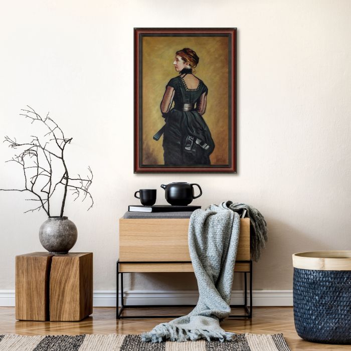 Portrait of Kate Perugini, daughter of Charles Dickens, 1880 Pre-framed - Grecian Wine Frame 24" X 36"