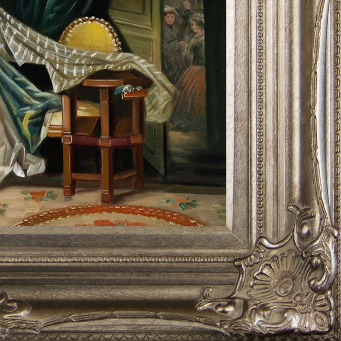 The Stolen Kiss, late 1780s Pre-Framed - Renaissance Champagne Frame 20"X24"