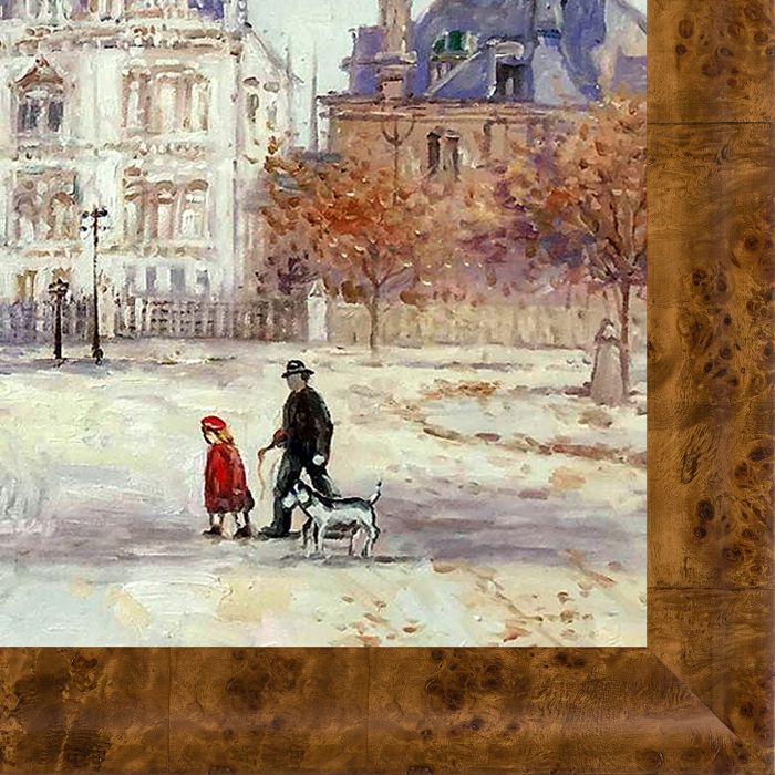 The Fletcher Mansion, New York City Pre-Framed - Havana Burl Frame 24" X 36"