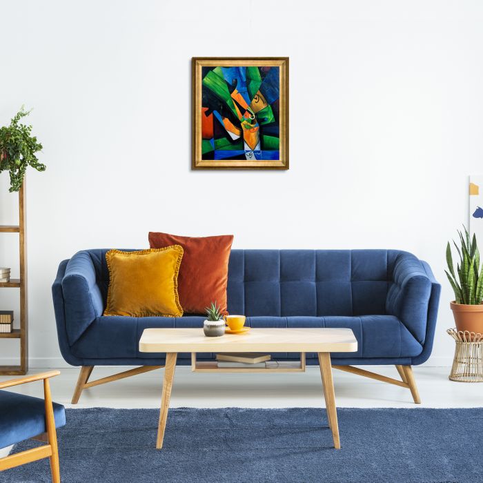 The Smoker Preframed - Athenian Gold Frame 20"X24"