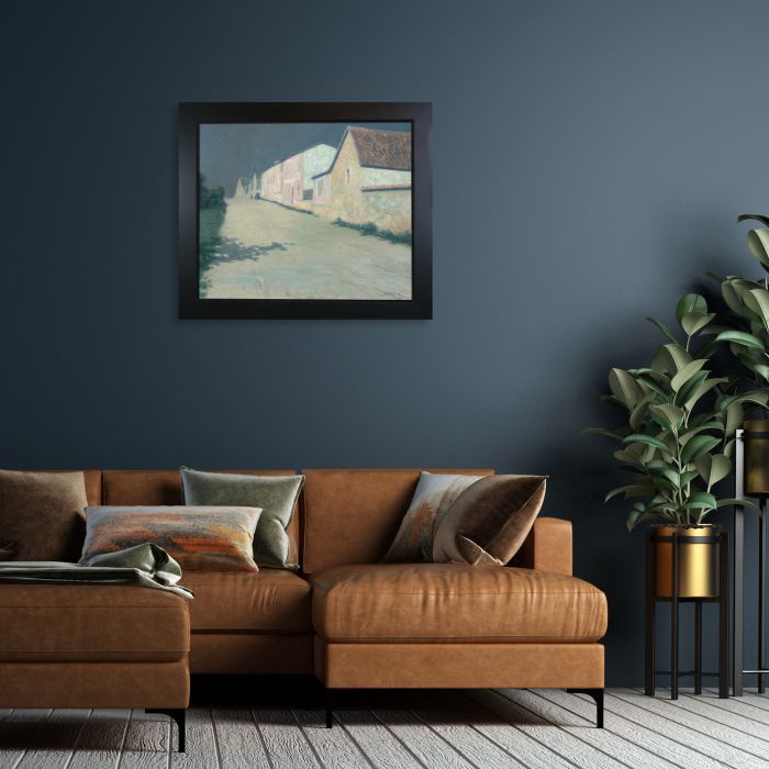 Evening in Giverny - New Age Black Frame 20"X24"