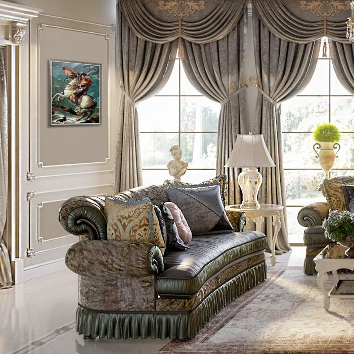 Napoleon Crossing the Alps, 1801 Pre-Framed - Champagne Silhouette Frame 20" X 24"