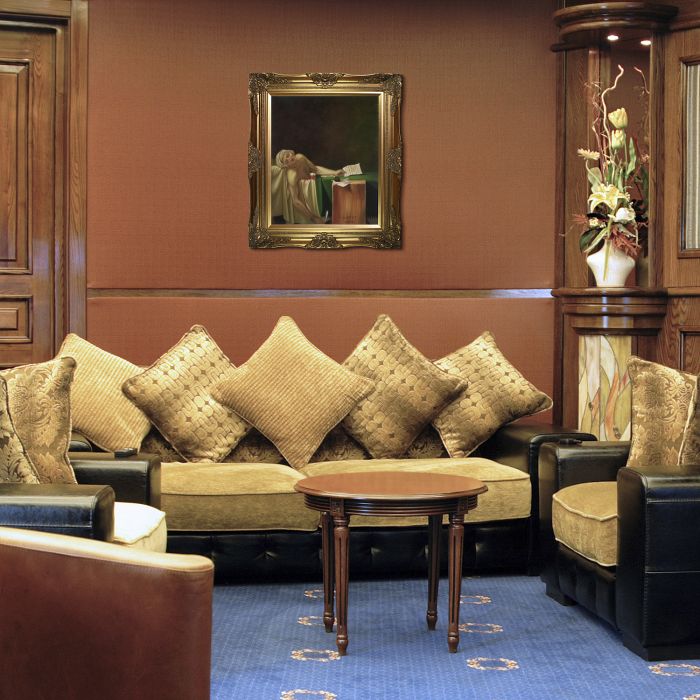 The Death of Marat, 1793 Pre-Framed - Victorian Gold Frame 20"X24"