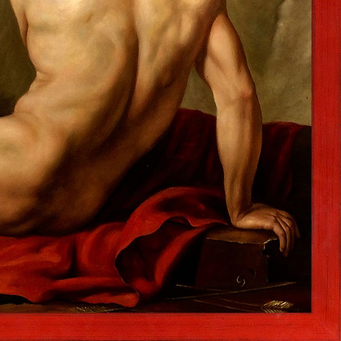 Patroclus, 1780 Pre-Framed - Stiletto Red Frame 24" X 36"