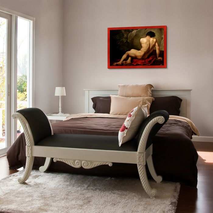 Patroclus, 1780 Pre-Framed - Stiletto Red Frame 24" X 36"