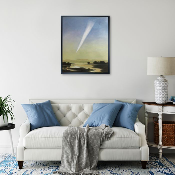 Grand Comet of 1882 Pre-framed - Studio Black Wood Frame 20"X24"