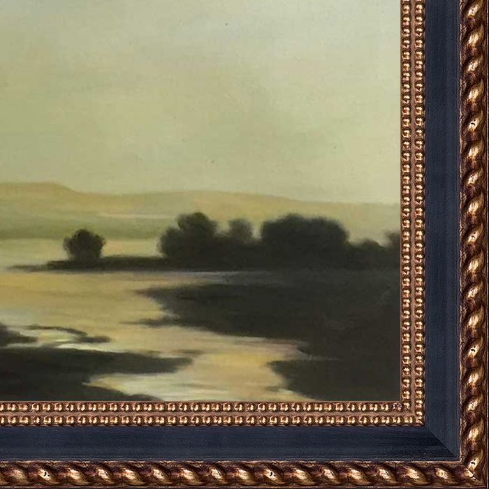 Grand Comet of 1882 Pre-Framed - Verona Black and Gold Braid 20" X 24"