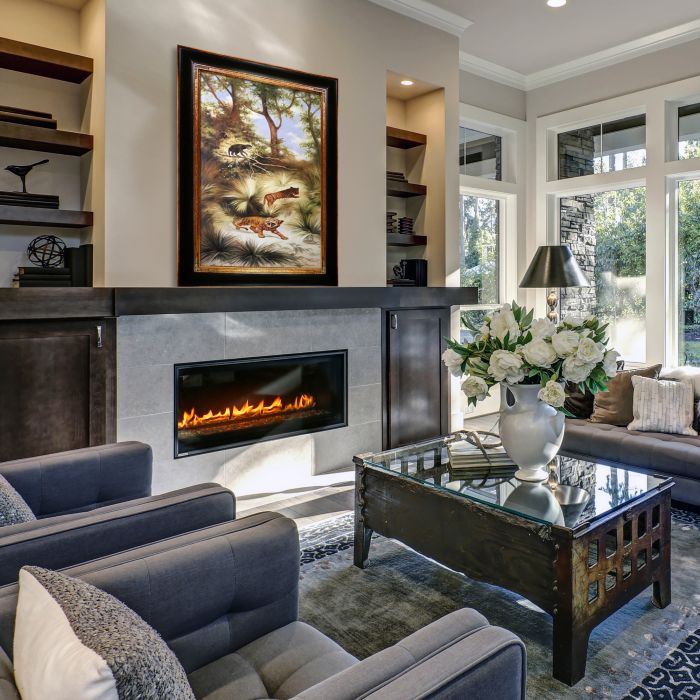 Flora and Fauna of the Plio-Pleistocene Quaternary Period Pre-Framed - Opulent Frame 24"X36"