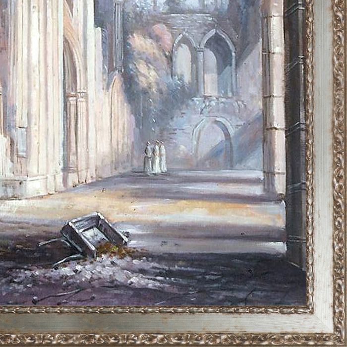 Tintern Abbey Pre-Framed - Versailles Silver Salon Frame 24" X 36"