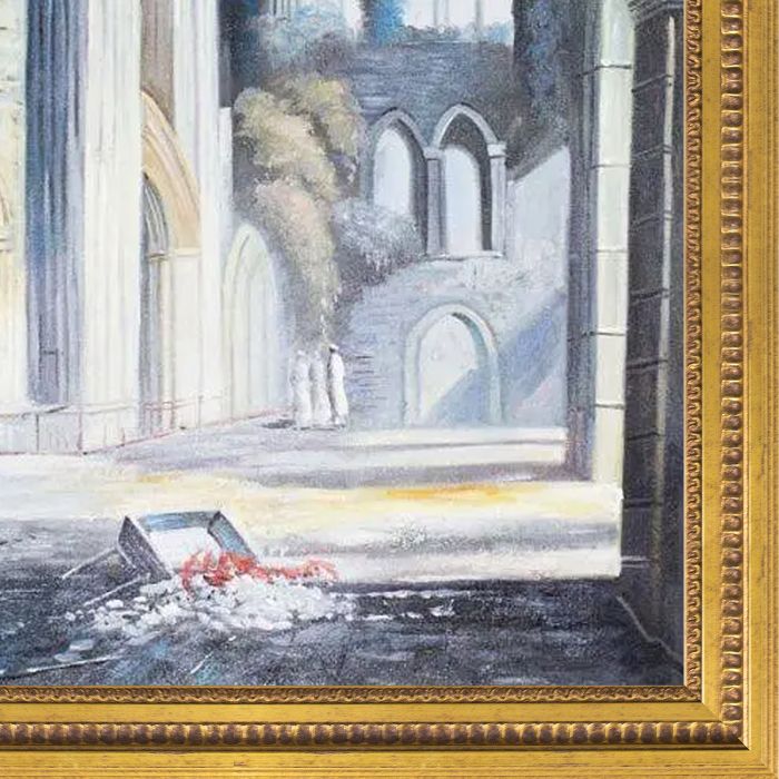 Tintern Abbey Pre-framed - Versailles Gold Queen Frame 24" X 36"