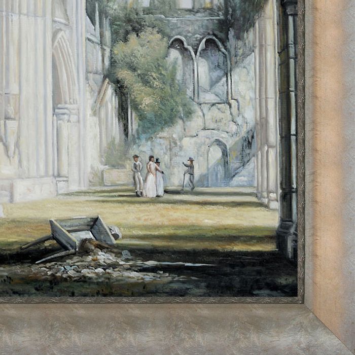 Tintern Abbey Pre-Framed - Champage Scoop with Swirl Lip Frame 24"X36"