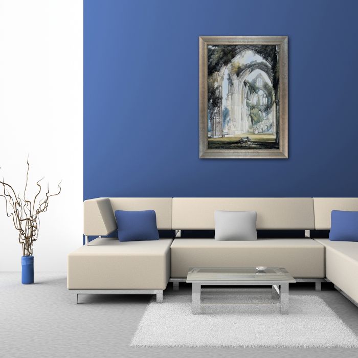 Tintern Abbey Pre-Framed - Champage Scoop with Swirl Lip Frame 24"X36"