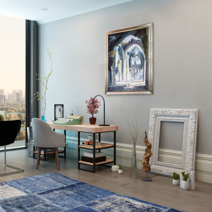 Tintern Abbey Pre-Framed - Champage Scoop with Swirl Lip Frame 24"X36"