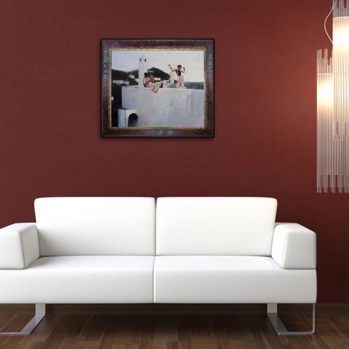 Rosina Capri Pre-Framed - Sambrosa Distressed Cherry Frame 20"X24"