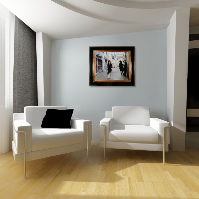 Street in Venice Pre-Framed - Opulent Frame 20"X24"