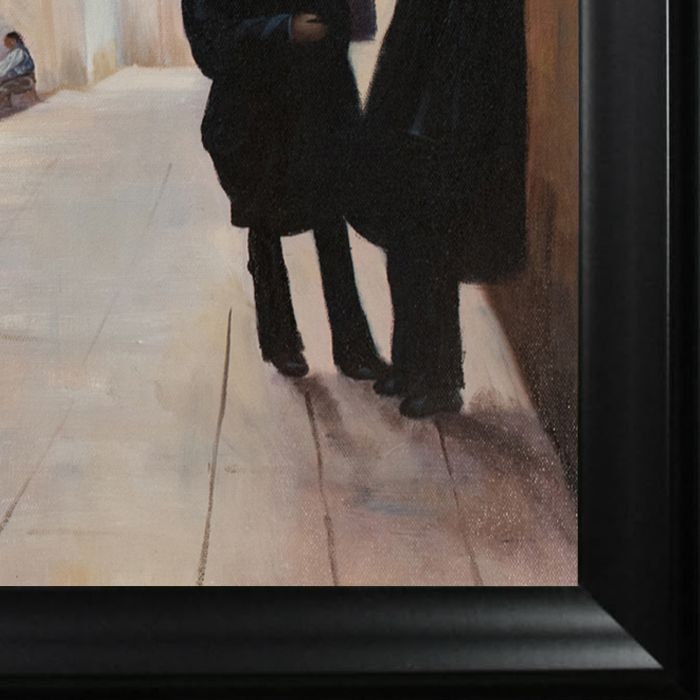 Street in Venice Pre-Framed - Black Matte Frame 20"X24"