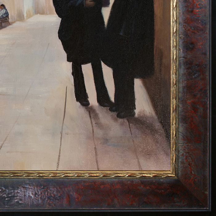 Street in Venice Pre-Framed - Sambrosa Distressed Cherry Frame 20"X24"