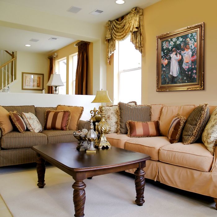 Carnation, Lily, Lily, Rose Pre-Framed - Florentine Gold Frame 20"X24"