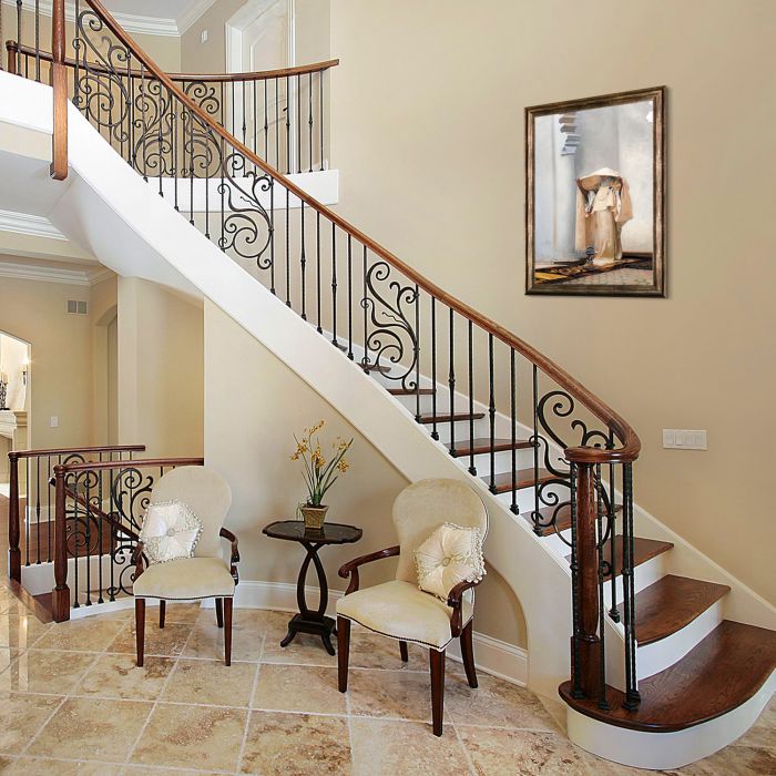 Smoke of Ambergris, 1880 Pre-framed - Ferrara Vintage Frame 24