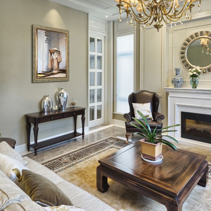 Smoke of Ambergris, 1880 Pre-framed - Rococo Silver and Piccino Luminoso Custom Stacked Frame 24" X 36"