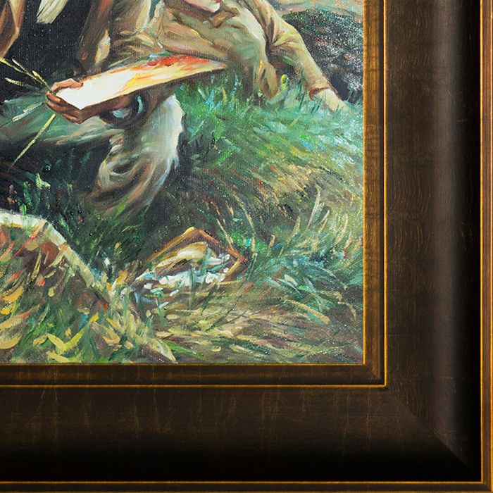 An Out-of-Doors Study, 1889 Pre-Framed - Veine D'Or Bronze Scoop Frame 20"X24"