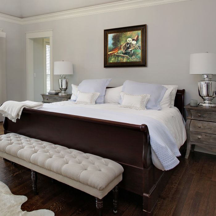 An Out-of-Doors Study, 1889 Pre-Framed - Veine D'Or Bronze Scoop Frame 20"X24"