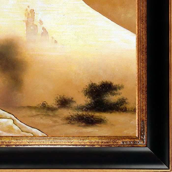 The Dragon of Smoke Escaping from Mt Fuji Pre-Framed - Opulent Frame 24"X36"