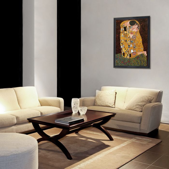 The Kiss (Full View) Pre-Framed - La Scala Frame 24"X36"