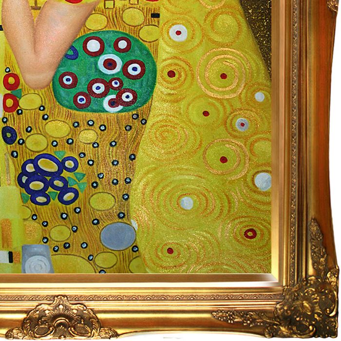 The Kiss Pre-Framed - Victorian Gold Frame 24"X36"