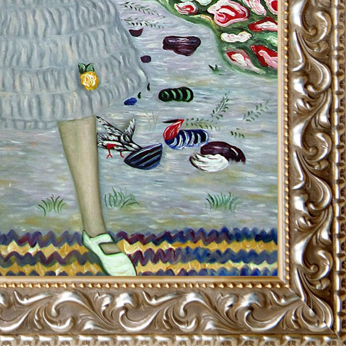 Portrait of Mada Primavesi Preframed - Rococo Silver 20"X24"