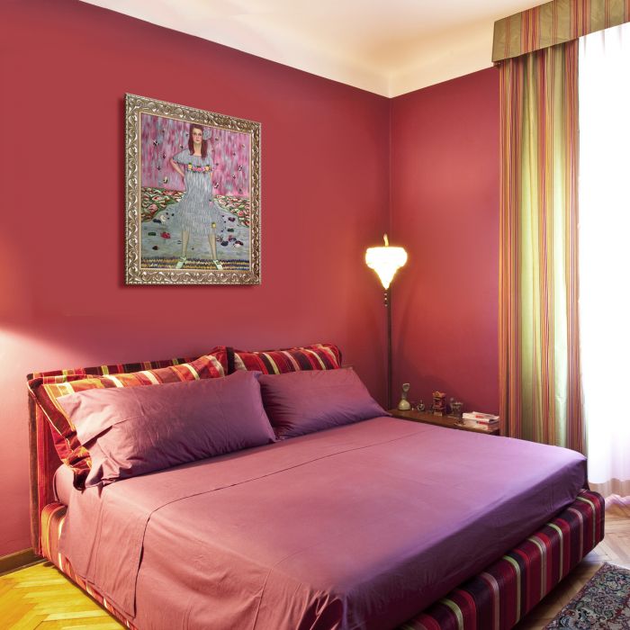 Portrait of Mada Primavesi Preframed - Rococo Silver 20"X24"