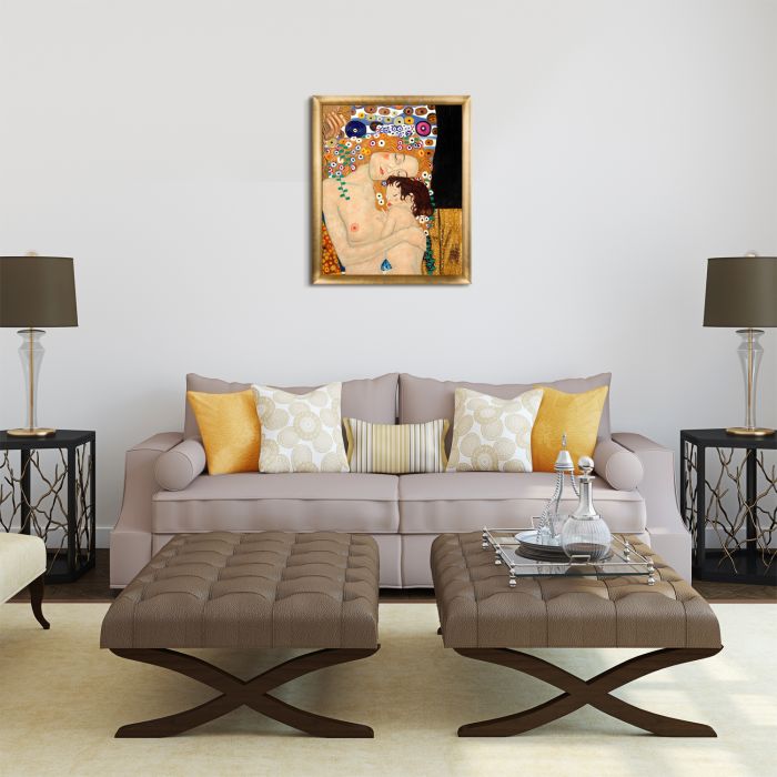 Le tre eta della donna (Mother and Child) Pre-Framed - Gold Luminoso Frame 20"X24"