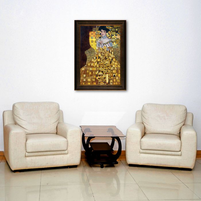 Portrait of Adele Bloch-Bauer 1, 1907 Pre-Framed - Veine D'Or Bronze Scoop Frame 24"X36"